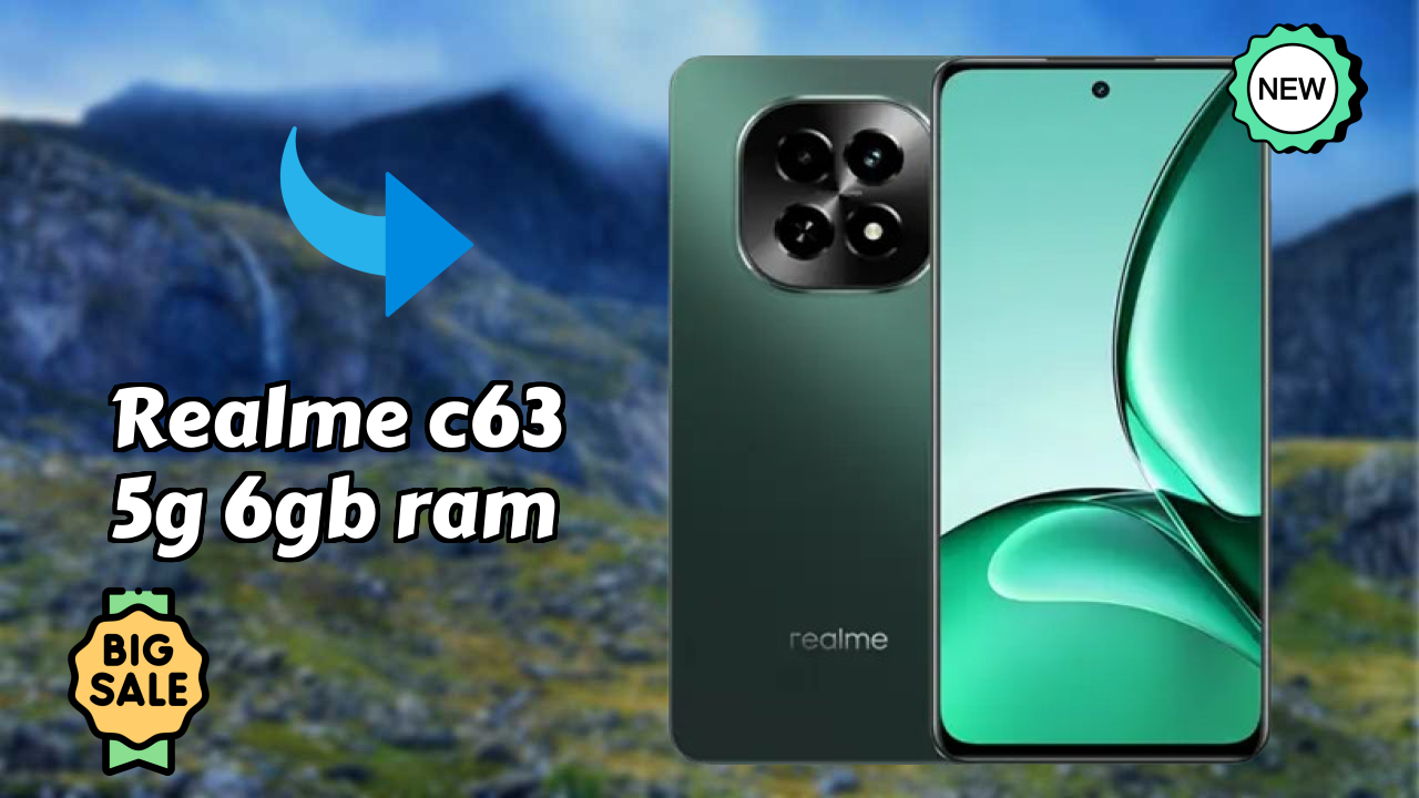 Realme C63 5G 6GB RAM at ₹12,499 - Best Features & Specifications